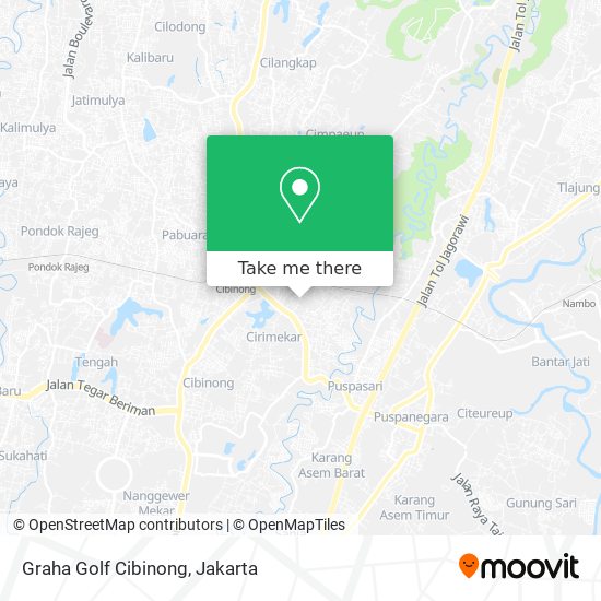 Graha Golf Cibinong map