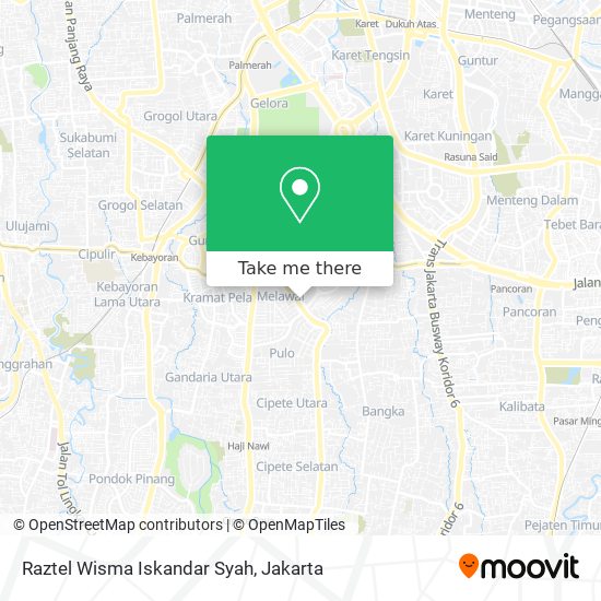 Raztel Wisma Iskandar Syah map