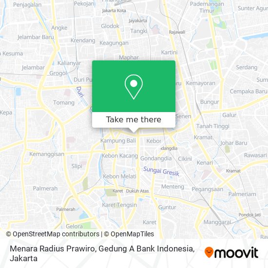 Menara Radius Prawiro, Gedung A Bank Indonesia map