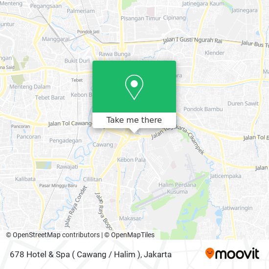 678 Hotel & Spa ( Cawang / Halim ) map