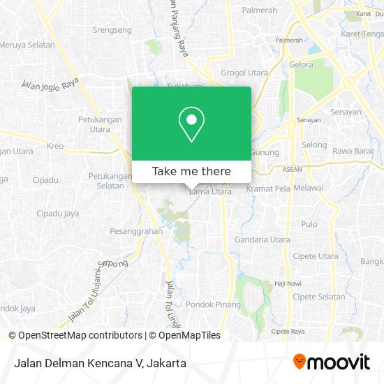 Jalan Delman Kencana V map