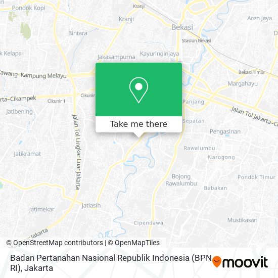 Badan Pertanahan Nasional Republik Indonesia (BPN RI) map