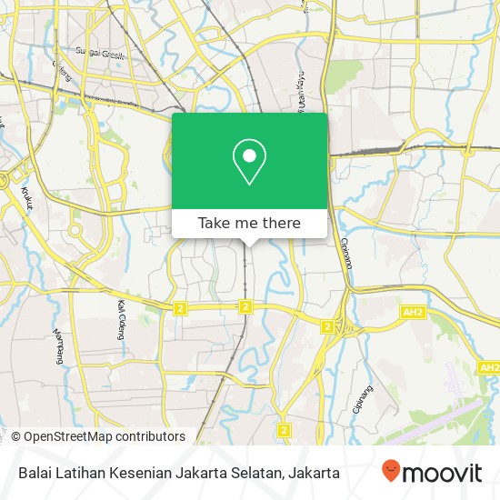 Balai Latihan Kesenian Jakarta Selatan map