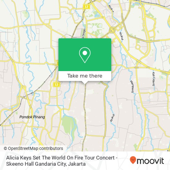 Alicia Keys Set The World On Fire Tour Concert - Skeeno Hall Gandaria City map