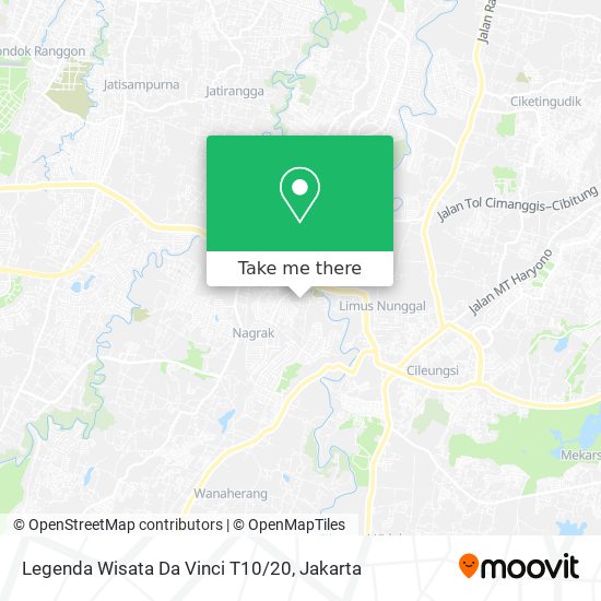 Legenda Wisata Da Vinci T10/20 map