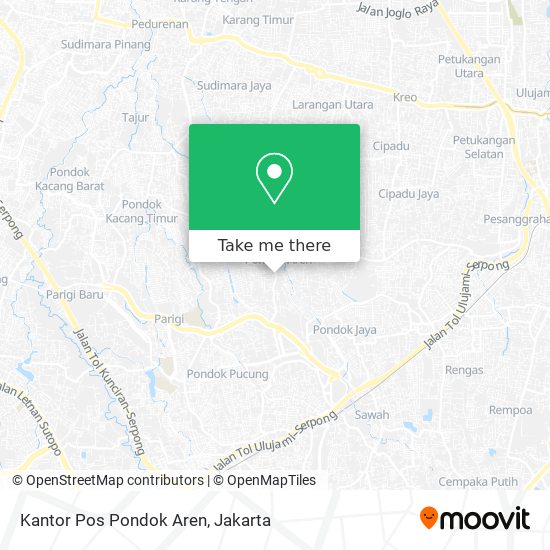 Kantor Pos Pondok Aren map