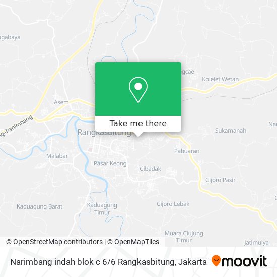 Narimbang indah blok c 6 / 6 Rangkasbitung map