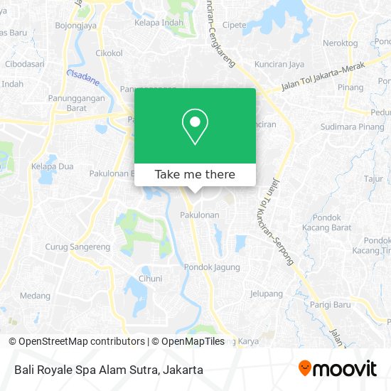 Bali Royale Spa Alam Sutra map