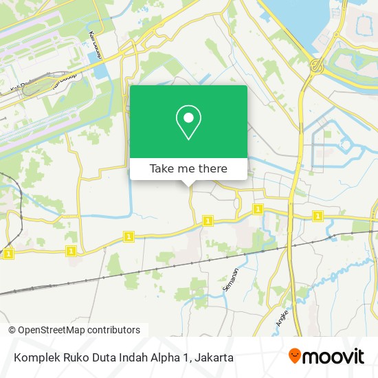 Komplek Ruko Duta Indah Alpha 1 map