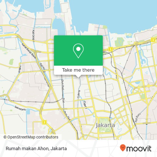 Rumah makan Ahon map