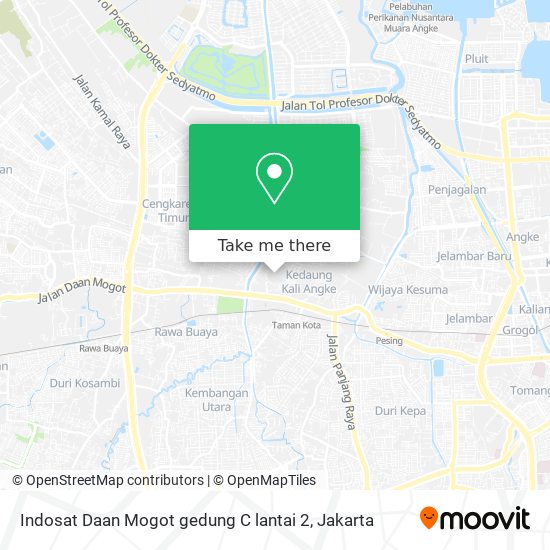Indosat Daan Mogot gedung C lantai 2 map