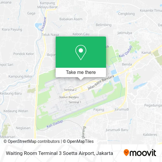 Waiting Room Terminal 3 Soetta Airport map