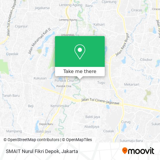 SMAIT Nurul Fikri Depok map