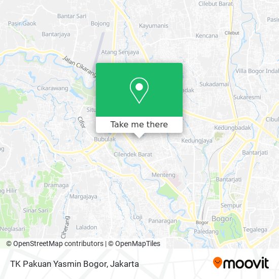 TK Pakuan Yasmin Bogor map