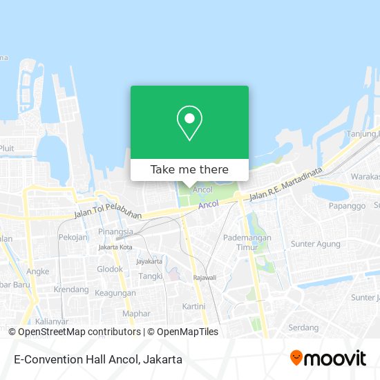 E-Convention Hall Ancol map