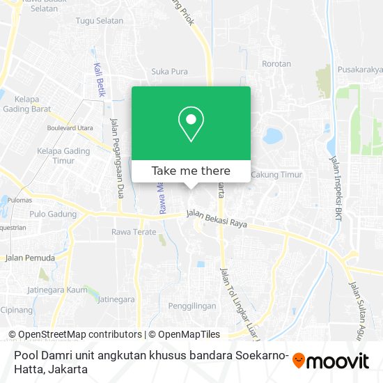 Pool Damri unit angkutan khusus bandara Soekarno-Hatta map