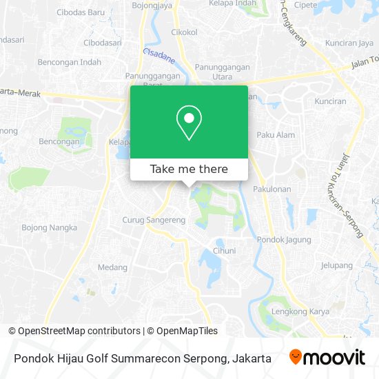 Pondok Hijau Golf Summarecon Serpong map
