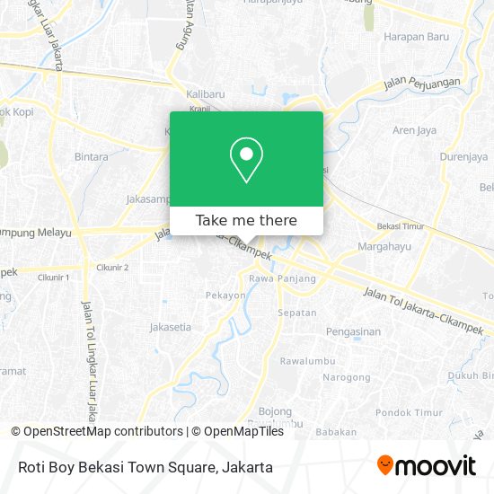 Roti Boy Bekasi Town Square map