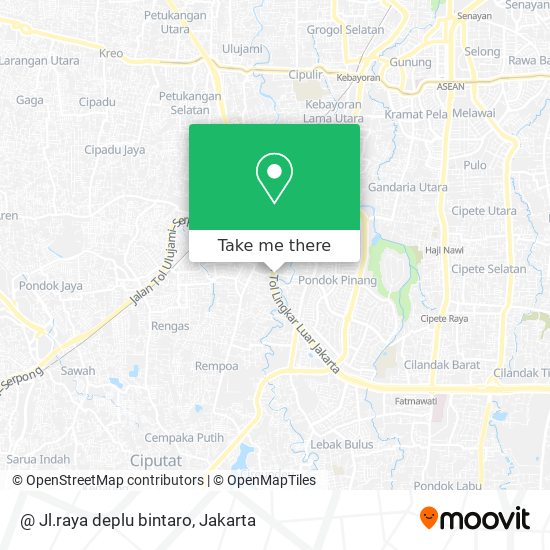 @ Jl.raya deplu bintaro map