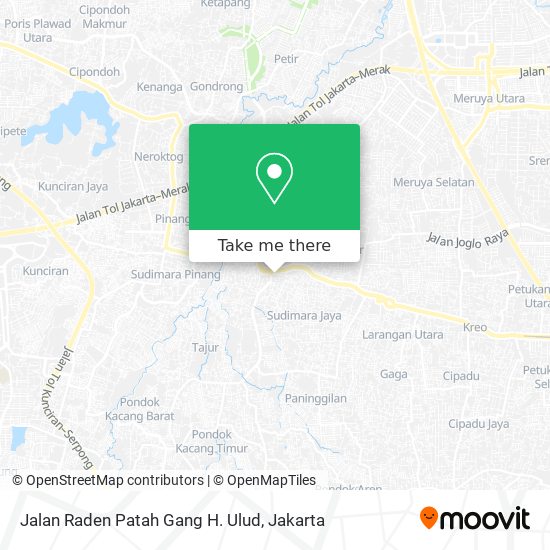 Jalan Raden Patah Gang H. Ulud map