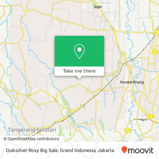 Quiksilver-Roxy Big Sale, Grand Indonesia map