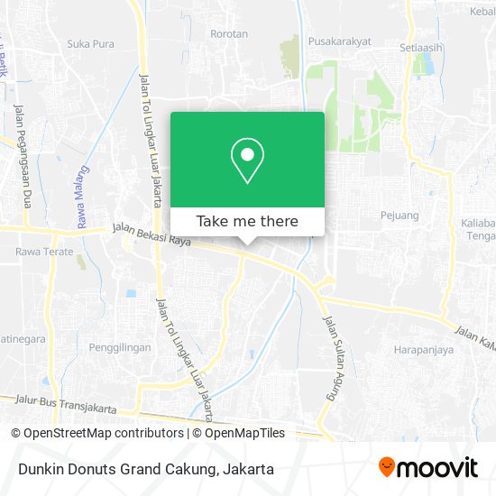 Dunkin Donuts Grand Cakung map