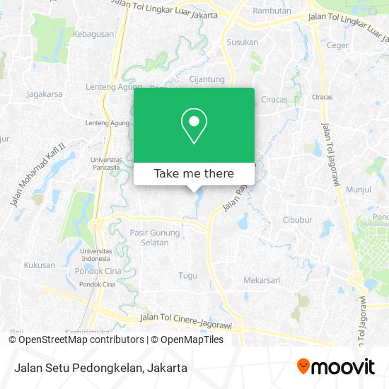 Jalan Setu Pedongkelan map