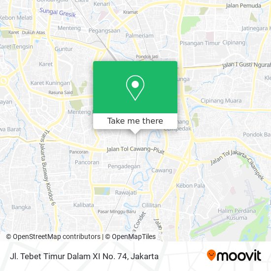 Jl. Tebet Timur Dalam XI No. 74 map