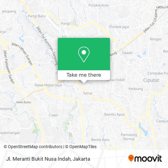 Jl. Meranti Bukit Nusa Indah map