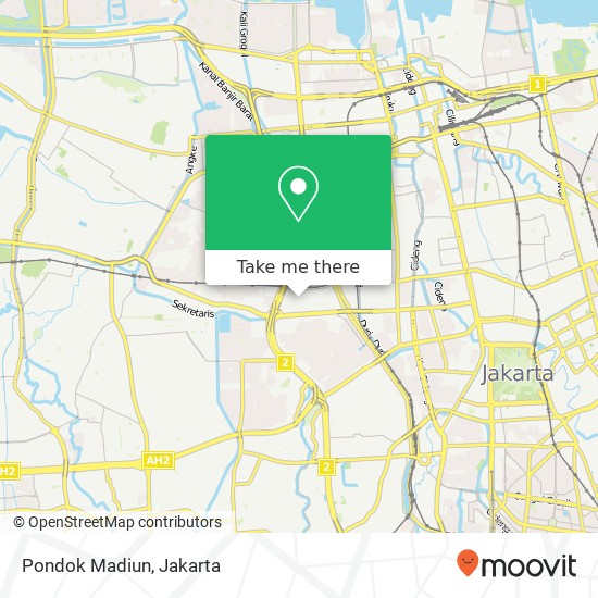 Pondok Madiun map