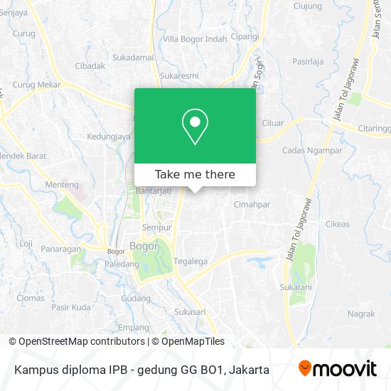 Kampus diploma IPB - gedung GG BO1 map