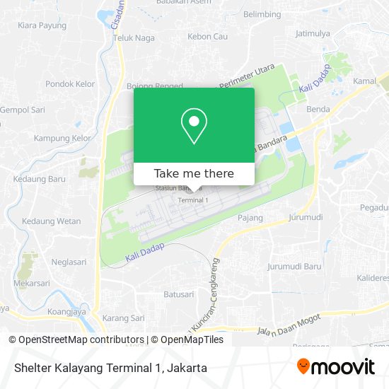 Shelter Kalayang Terminal 1 map