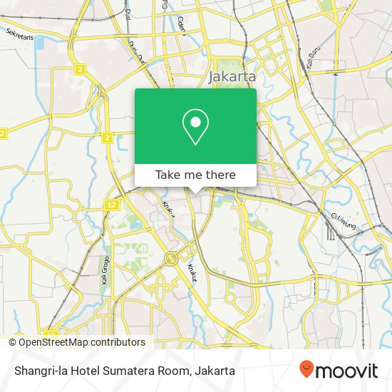 Shangri-la Hotel Sumatera Room map