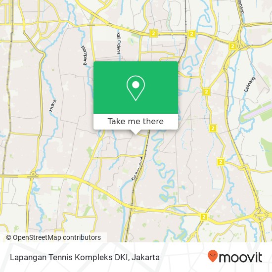 Lapangan Tennis Kompleks DKI map