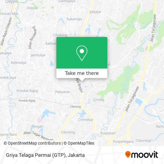 Griya Telaga Permai (GTP) map