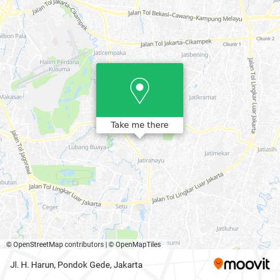 Jl. H. Harun, Pondok Gede map