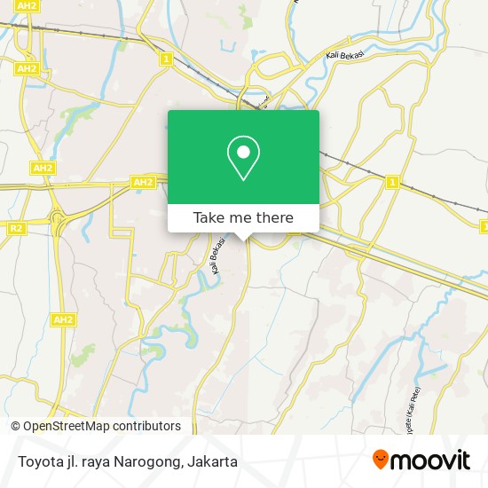 Toyota jl. raya Narogong map