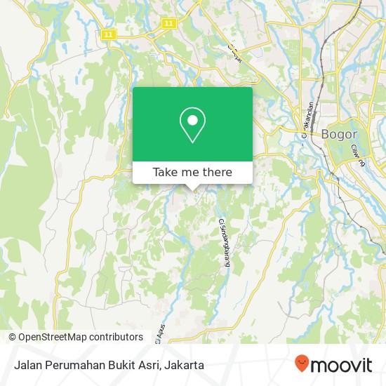 Jalan Perumahan Bukit Asri map