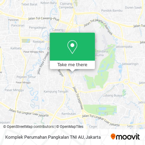 Komplek Perumahan Pangkalan TNI AU map