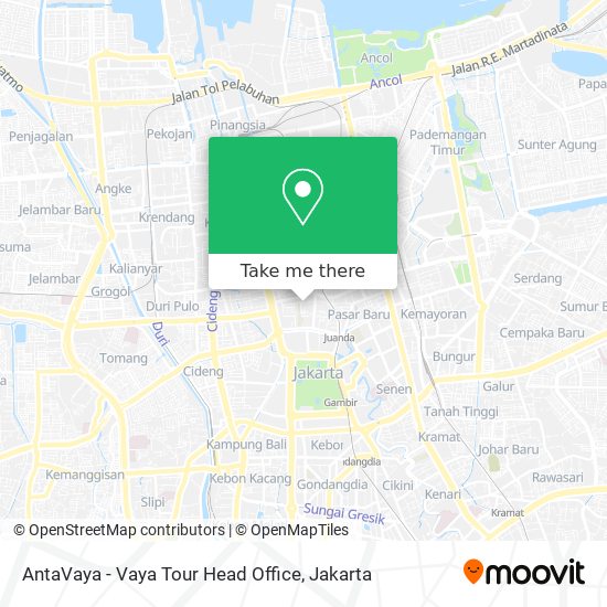 AntaVaya - Vaya Tour Head Office map