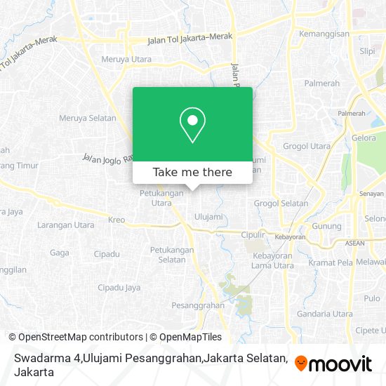 Swadarma 4,Ulujami Pesanggrahan,Jakarta Selatan map