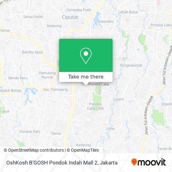 OshKosh B'GOSH Pondok Indah Mall 2 map