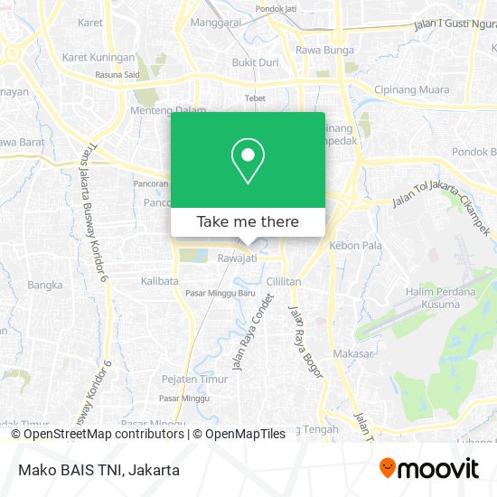 Mako BAIS TNI map