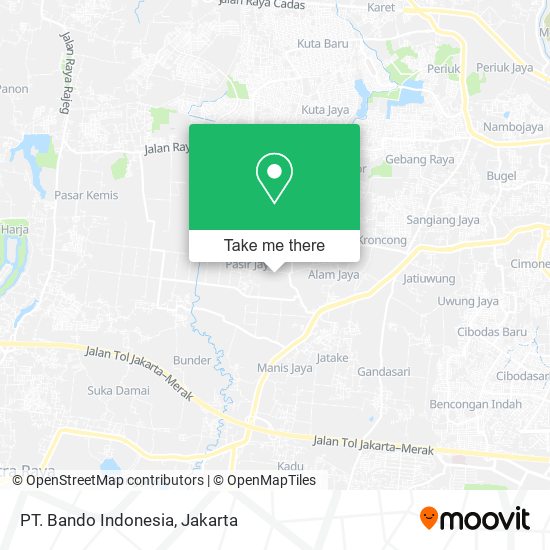 PT. Bando Indonesia map