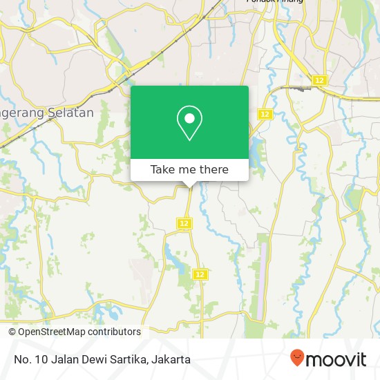 No. 10 Jalan Dewi Sartika map
