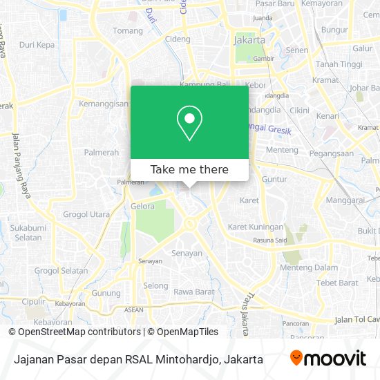 Jajanan Pasar depan RSAL Mintohardjo map