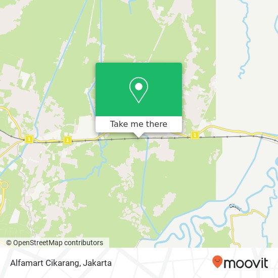 Alfamart Cikarang map