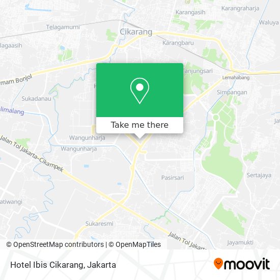 Hotel Ibis Cikarang map