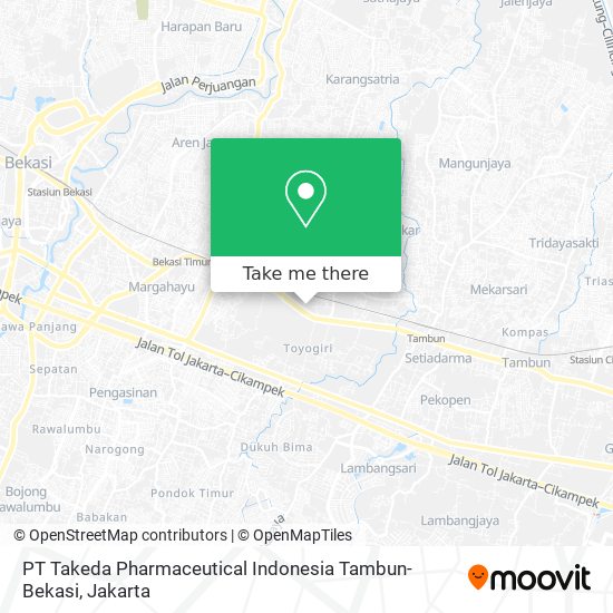 PT Takeda Pharmaceutical Indonesia Tambun-Bekasi map