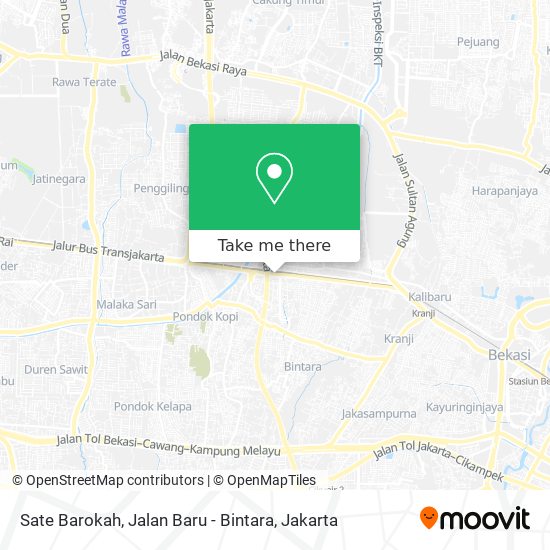 Sate Barokah, Jalan Baru - Bintara map